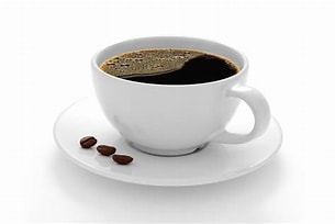 Drinking coffee